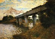 Claude Monet The Railway Bridge at Argenteuil china oil painting reproduction